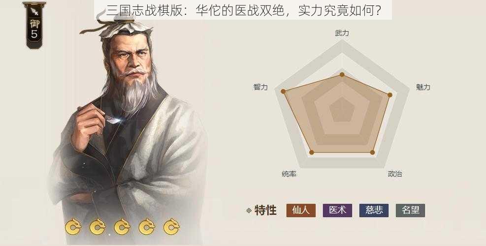 三国志战棋版：华佗的医战双绝，实力究竟如何？