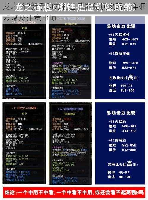 龙之谷2新手助力礼包武器兑换攻略：详细步骤及注意事项