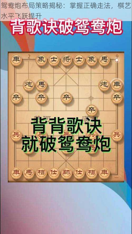 鸳鸯炮布局策略揭秘：掌握正确走法，棋艺水平飞跃提升