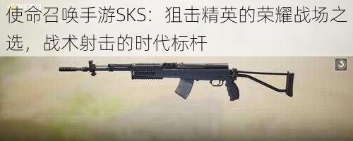 使命召唤手游SKS：狙击精英的荣耀战场之选，战术射击的时代标杆