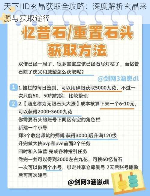 天下HD玄晶获取全攻略：深度解析玄晶来源与获取途径