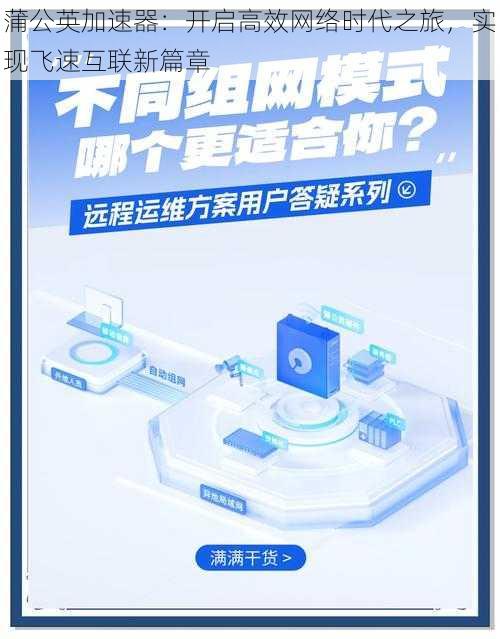 蒲公英加速器：开启高效网络时代之旅，实现飞速互联新篇章