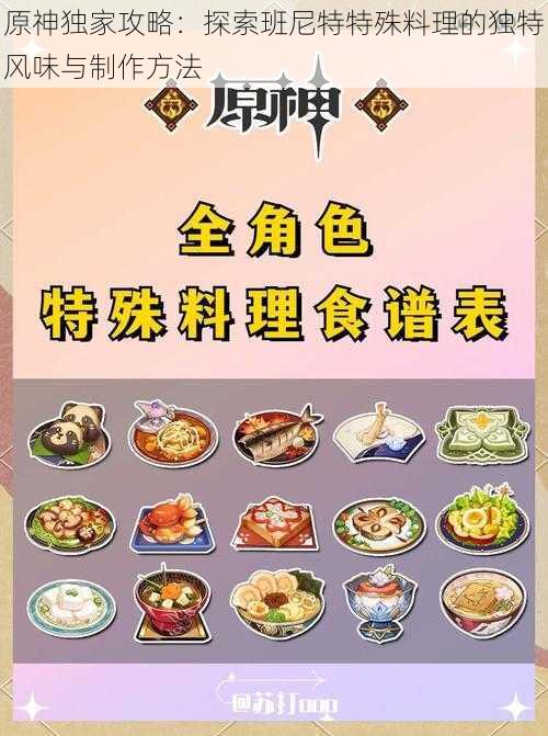 原神独家攻略：探索班尼特特殊料理的独特风味与制作方法